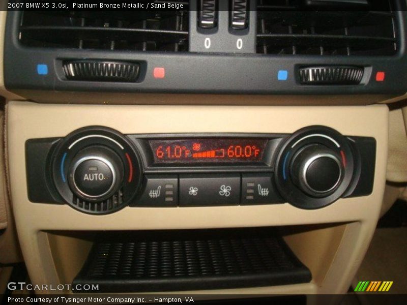Platinum Bronze Metallic / Sand Beige 2007 BMW X5 3.0si
