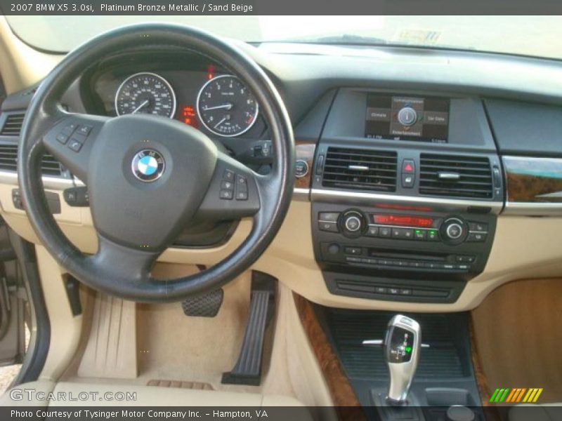 Platinum Bronze Metallic / Sand Beige 2007 BMW X5 3.0si