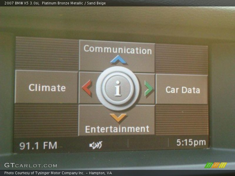 Platinum Bronze Metallic / Sand Beige 2007 BMW X5 3.0si
