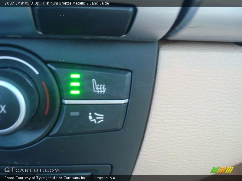 Platinum Bronze Metallic / Sand Beige 2007 BMW X5 3.0si