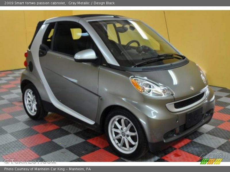 Gray Metallic / Design Black 2009 Smart fortwo passion cabriolet