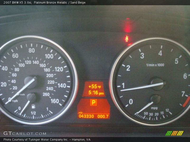 Platinum Bronze Metallic / Sand Beige 2007 BMW X5 3.0si