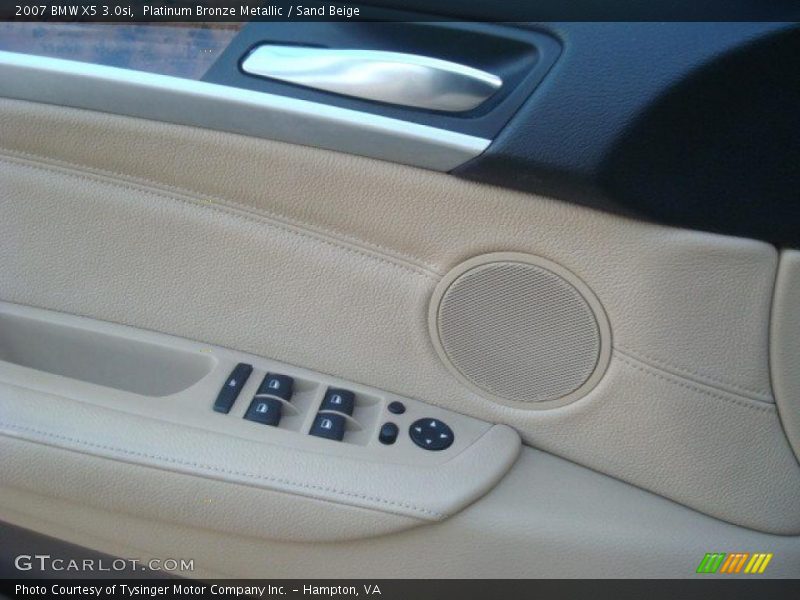 Platinum Bronze Metallic / Sand Beige 2007 BMW X5 3.0si