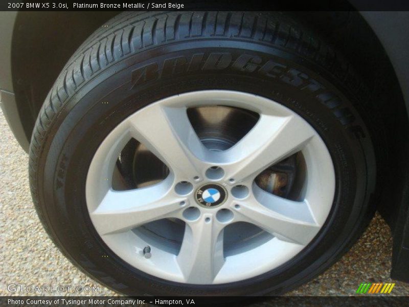 Platinum Bronze Metallic / Sand Beige 2007 BMW X5 3.0si