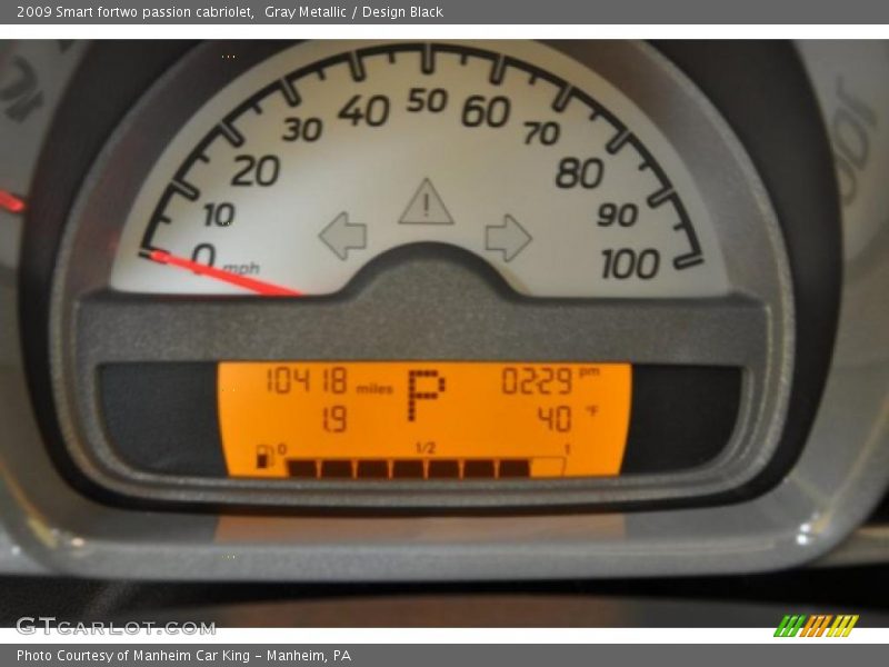  2009 fortwo passion cabriolet passion cabriolet Gauges