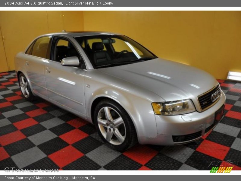 Light Silver Metallic / Ebony 2004 Audi A4 3.0 quattro Sedan