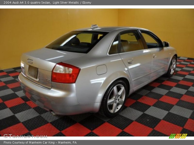 Light Silver Metallic / Ebony 2004 Audi A4 3.0 quattro Sedan