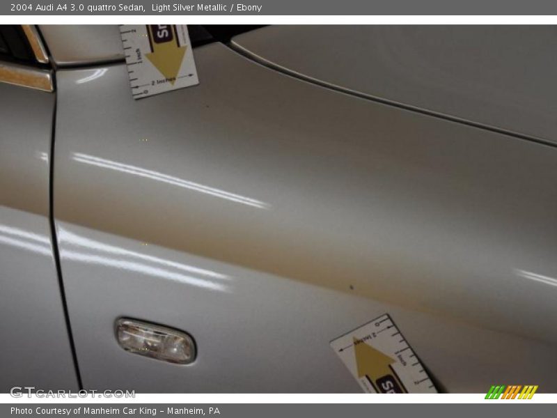 Light Silver Metallic / Ebony 2004 Audi A4 3.0 quattro Sedan