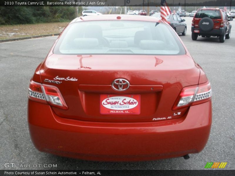 Barcelona Red Metallic / Ash Gray 2010 Toyota Camry LE