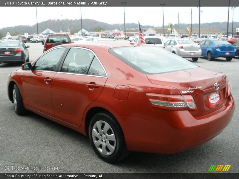 Barcelona Red Metallic / Ash Gray 2010 Toyota Camry LE