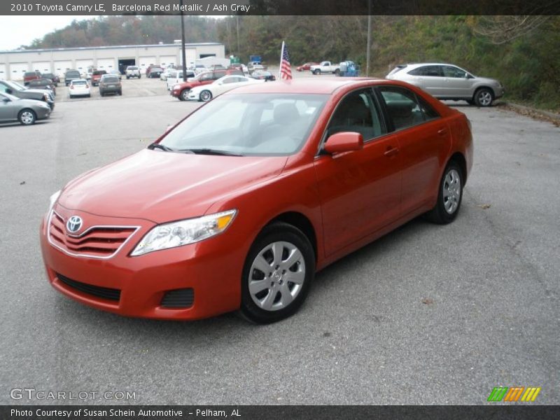 Barcelona Red Metallic / Ash Gray 2010 Toyota Camry LE
