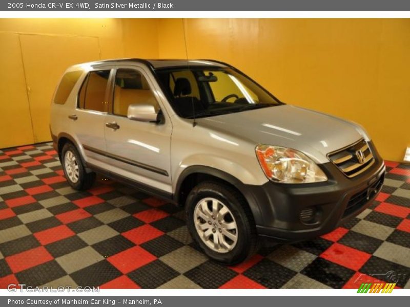 Satin Silver Metallic / Black 2005 Honda CR-V EX 4WD