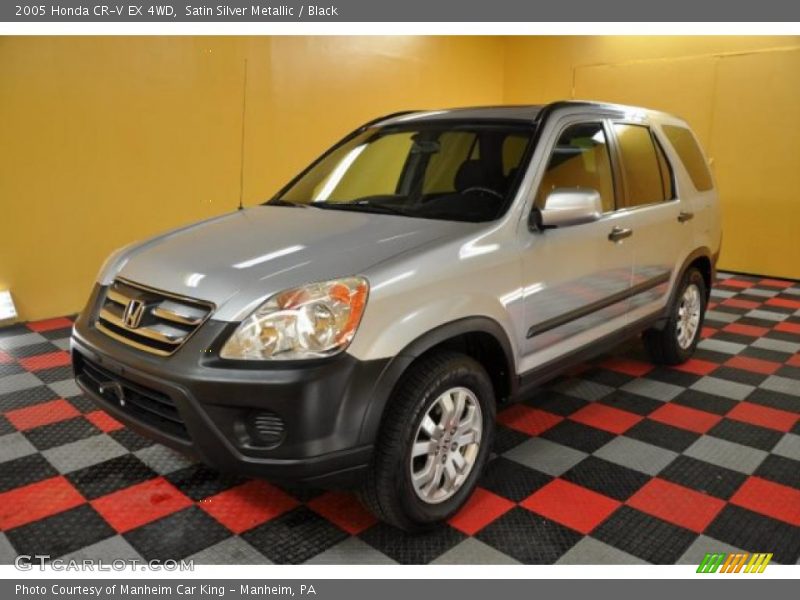 Satin Silver Metallic / Black 2005 Honda CR-V EX 4WD