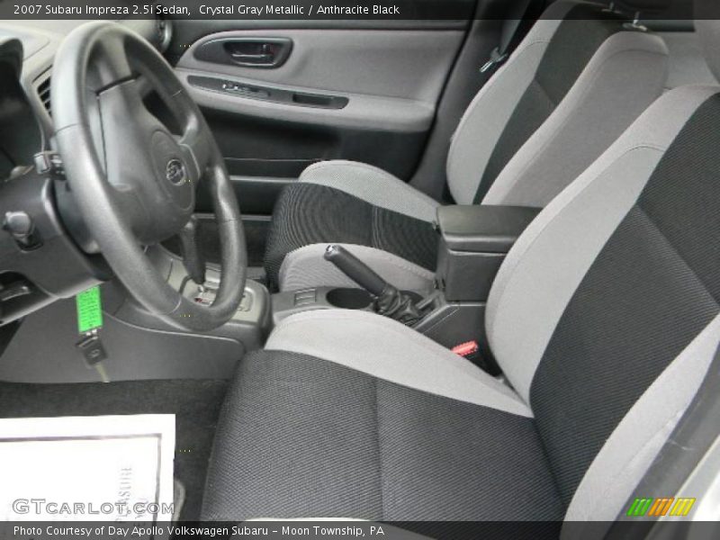 Crystal Gray Metallic / Anthracite Black 2007 Subaru Impreza 2.5i Sedan