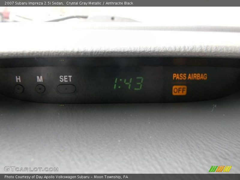 Crystal Gray Metallic / Anthracite Black 2007 Subaru Impreza 2.5i Sedan