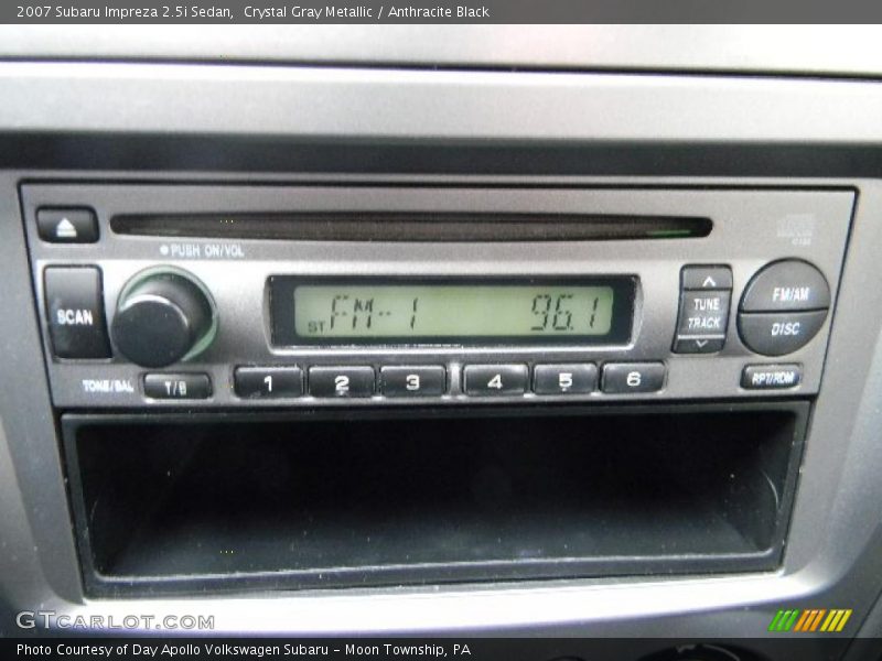Crystal Gray Metallic / Anthracite Black 2007 Subaru Impreza 2.5i Sedan
