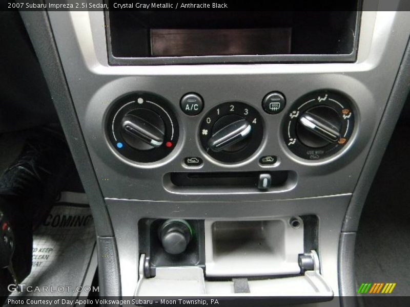 Controls of 2007 Impreza 2.5i Sedan