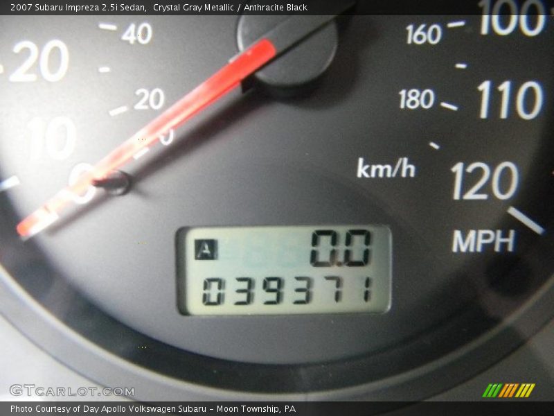 Crystal Gray Metallic / Anthracite Black 2007 Subaru Impreza 2.5i Sedan
