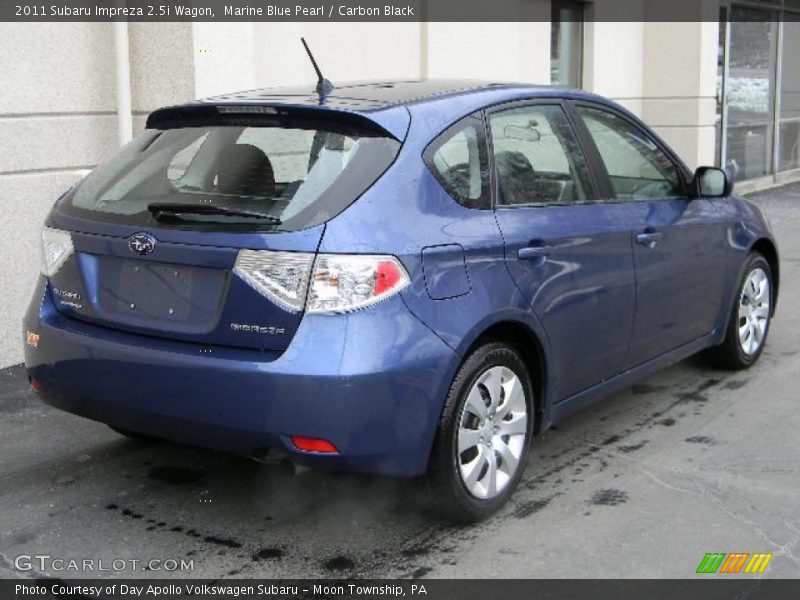 Marine Blue Pearl / Carbon Black 2011 Subaru Impreza 2.5i Wagon
