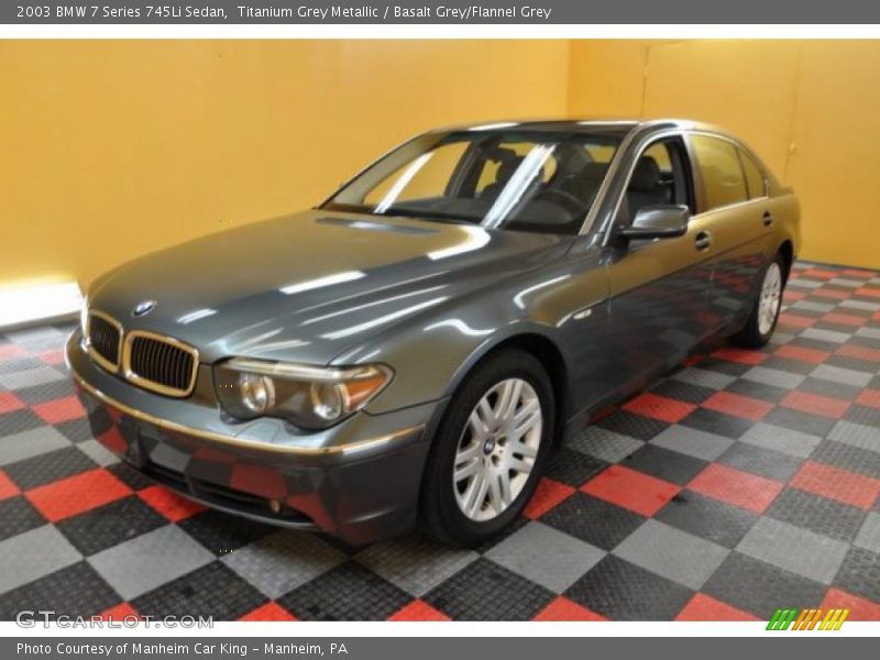 Titanium Grey Metallic / Basalt Grey/Flannel Grey 2003 BMW 7 Series 745Li Sedan