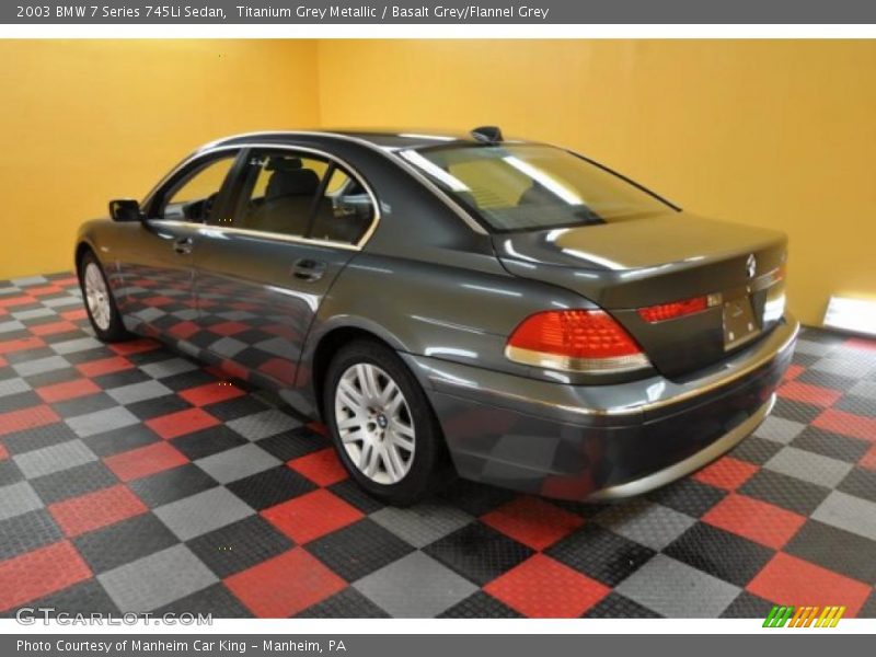Titanium Grey Metallic / Basalt Grey/Flannel Grey 2003 BMW 7 Series 745Li Sedan