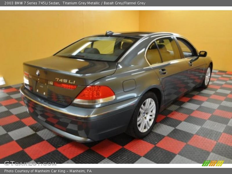 Titanium Grey Metallic / Basalt Grey/Flannel Grey 2003 BMW 7 Series 745Li Sedan