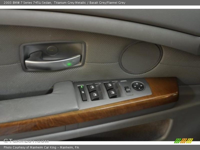 Titanium Grey Metallic / Basalt Grey/Flannel Grey 2003 BMW 7 Series 745Li Sedan