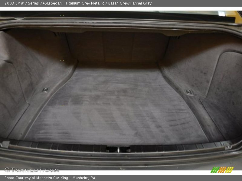 Titanium Grey Metallic / Basalt Grey/Flannel Grey 2003 BMW 7 Series 745Li Sedan