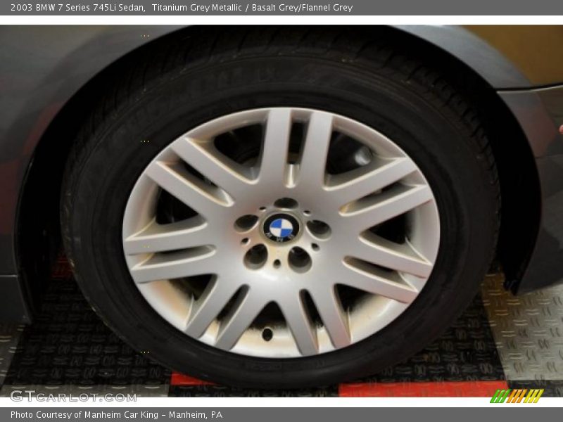 Titanium Grey Metallic / Basalt Grey/Flannel Grey 2003 BMW 7 Series 745Li Sedan