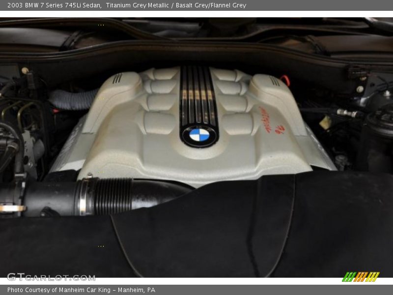 Titanium Grey Metallic / Basalt Grey/Flannel Grey 2003 BMW 7 Series 745Li Sedan