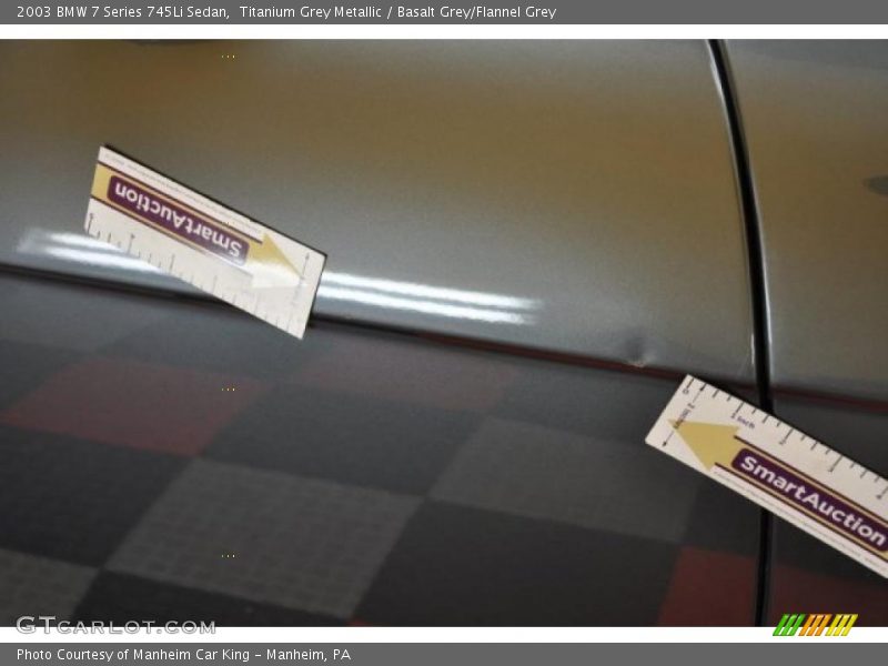 Titanium Grey Metallic / Basalt Grey/Flannel Grey 2003 BMW 7 Series 745Li Sedan