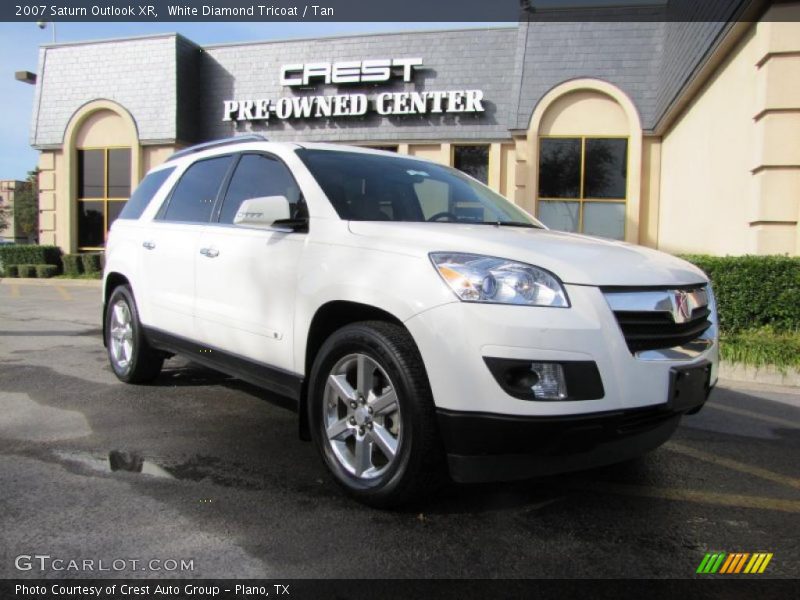 White Diamond Tricoat / Tan 2007 Saturn Outlook XR