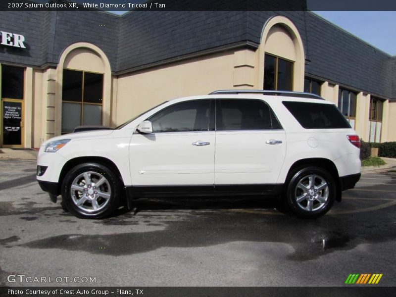 White Diamond Tricoat / Tan 2007 Saturn Outlook XR