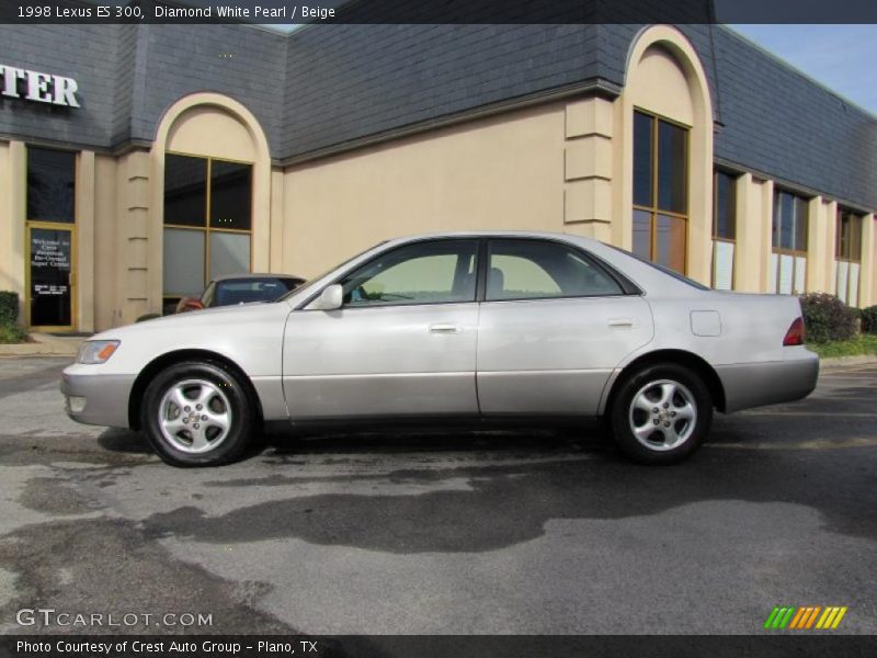 Diamond White Pearl / Beige 1998 Lexus ES 300