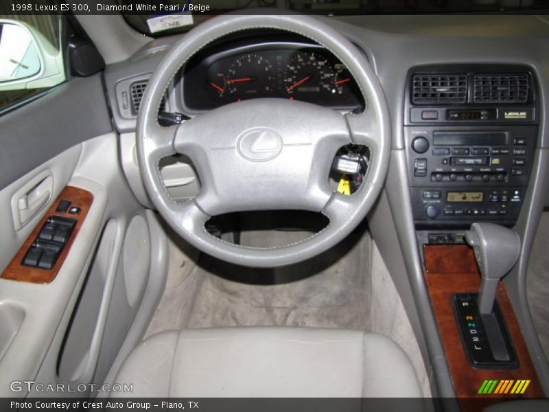 Diamond White Pearl / Beige 1998 Lexus ES 300