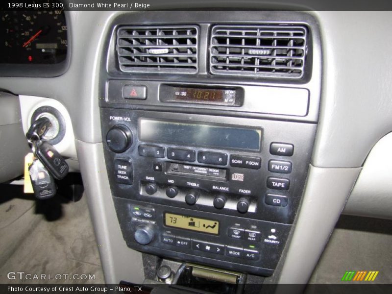 Diamond White Pearl / Beige 1998 Lexus ES 300