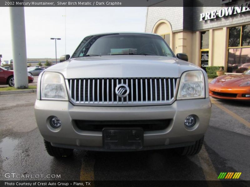 Silver Birch Metallic / Dark Graphite 2002 Mercury Mountaineer