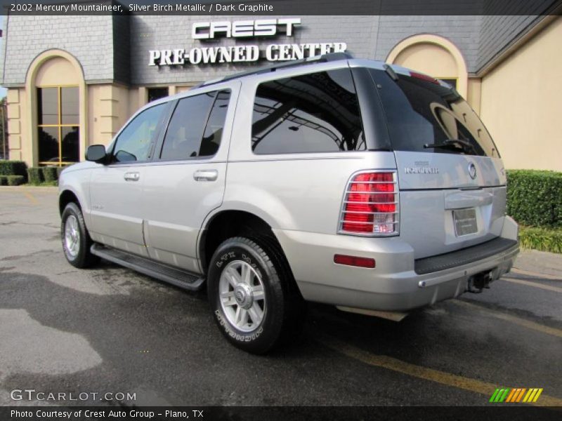 Silver Birch Metallic / Dark Graphite 2002 Mercury Mountaineer