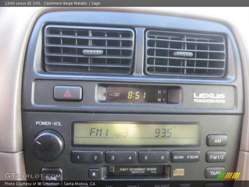 Cashmere Beige Metallic / Sage 1999 Lexus ES 300