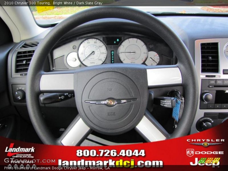 Bright White / Dark Slate Gray 2010 Chrysler 300 Touring