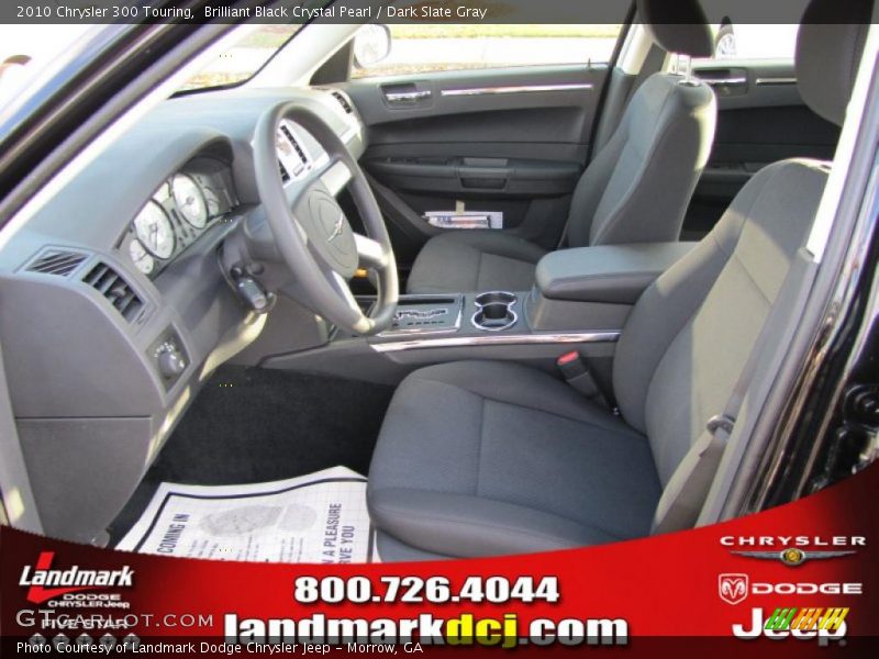 Brilliant Black Crystal Pearl / Dark Slate Gray 2010 Chrysler 300 Touring