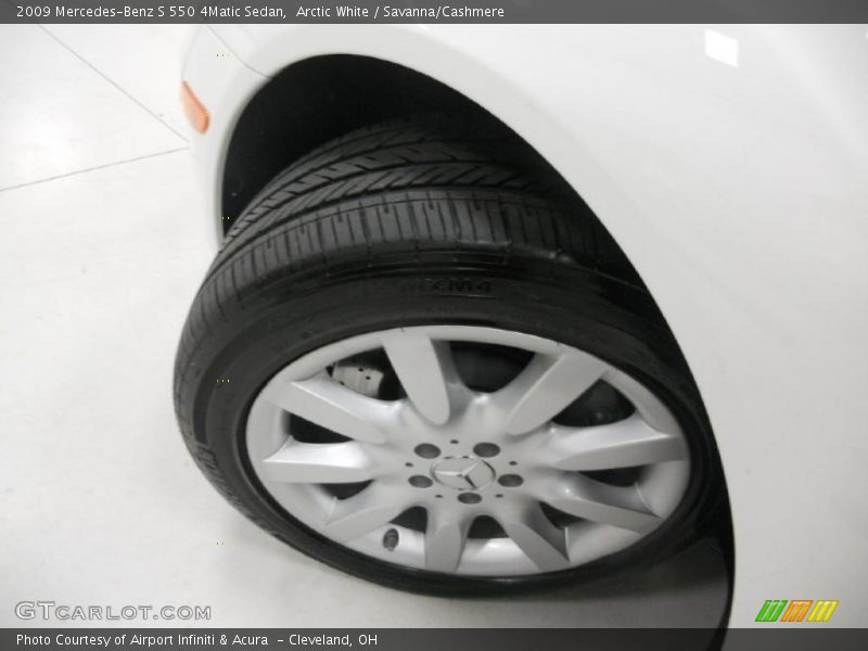 Arctic White / Savanna/Cashmere 2009 Mercedes-Benz S 550 4Matic Sedan