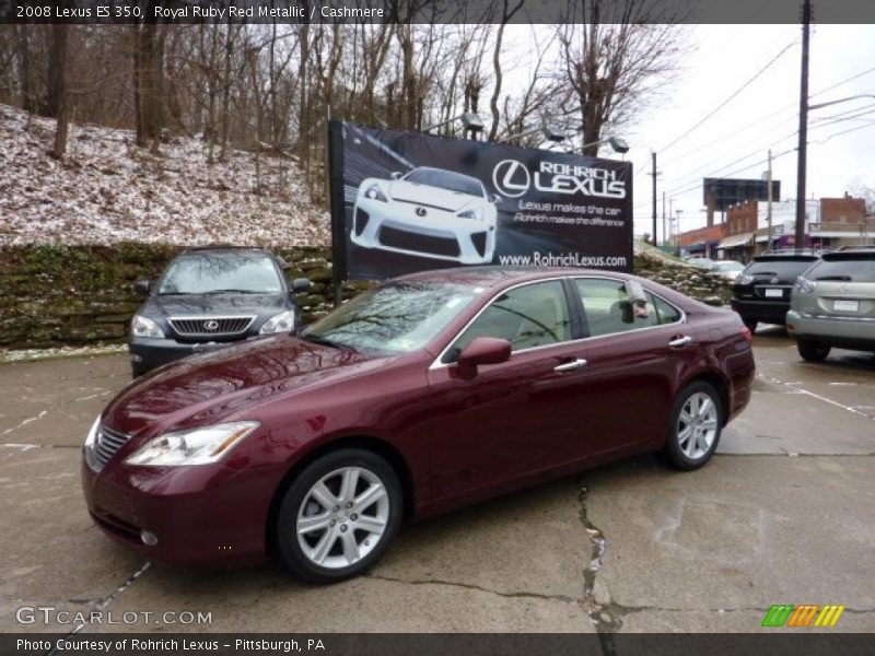Royal Ruby Red Metallic / Cashmere 2008 Lexus ES 350