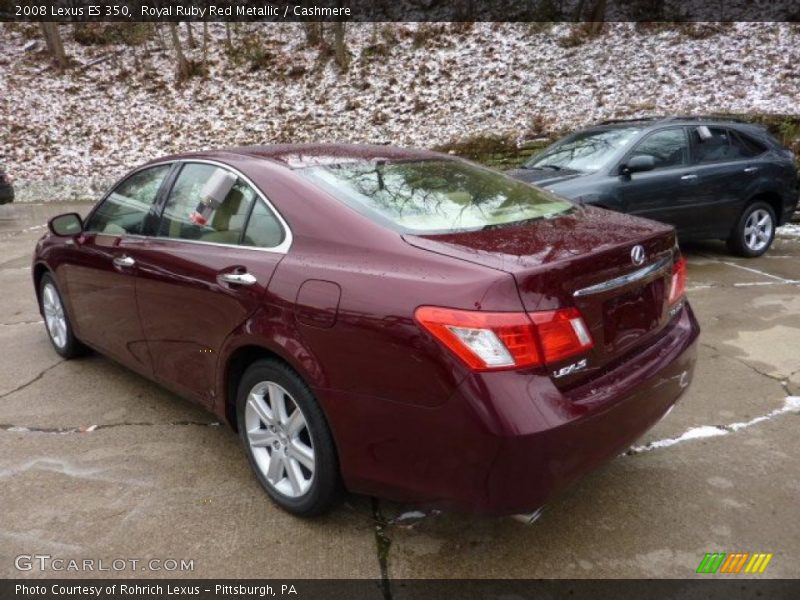 Royal Ruby Red Metallic / Cashmere 2008 Lexus ES 350