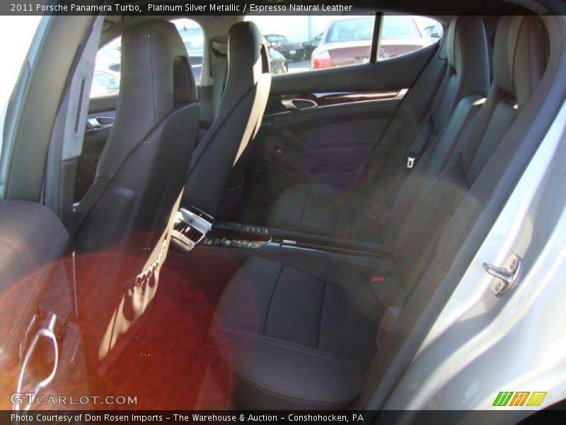 Platinum Silver Metallic / Espresso Natural Leather 2011 Porsche Panamera Turbo