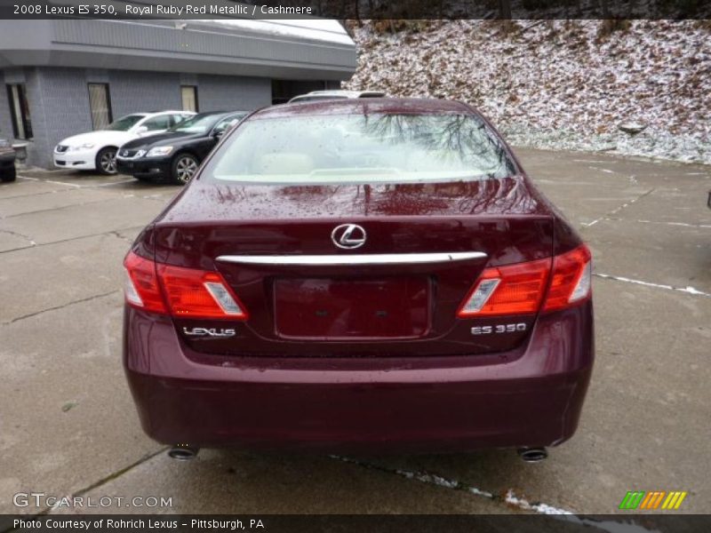 Royal Ruby Red Metallic / Cashmere 2008 Lexus ES 350