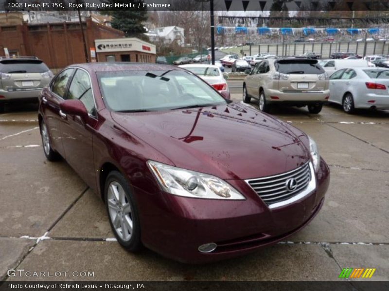 Royal Ruby Red Metallic / Cashmere 2008 Lexus ES 350