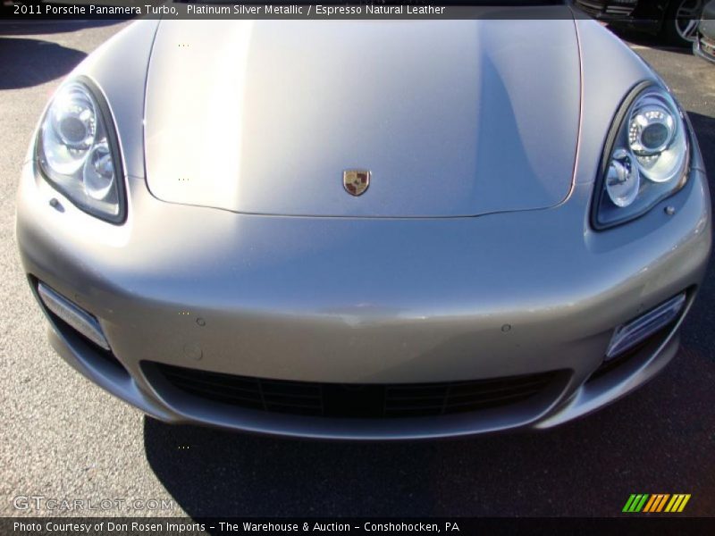 Platinum Silver Metallic / Espresso Natural Leather 2011 Porsche Panamera Turbo