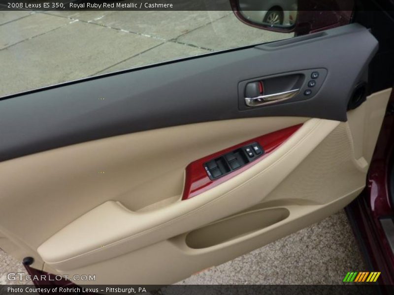 Royal Ruby Red Metallic / Cashmere 2008 Lexus ES 350