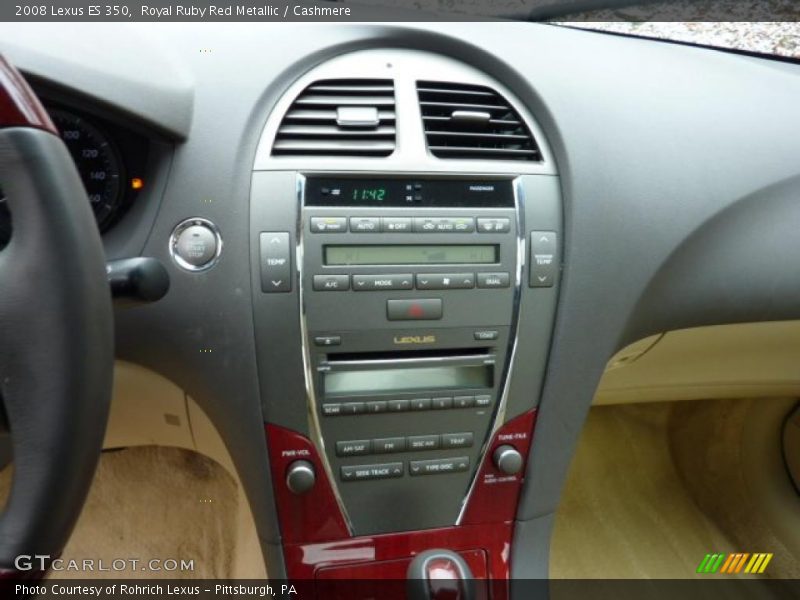Royal Ruby Red Metallic / Cashmere 2008 Lexus ES 350